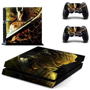 Αυτοκόλλητο αυτοκόλλητου παιχνιδιού Dark Souls PS4 Normal Skin για κονσόλα DualShock PlayStation 4 και 2 χειριστήρια PS4 Fat Skin Sticker Vinyl