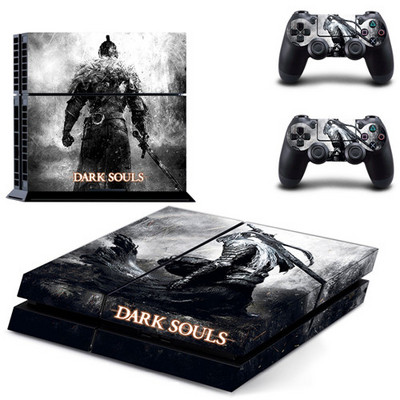 Igra Dark Souls PS4 naljepnica normalne kože za DualShock PlayStation 4 konzolu i 2 kontrolera PS4 naljepnica debele kože vinil