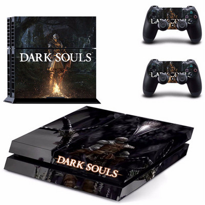 Igra Dark Souls PS4 naljepnica normalne kože za DualShock PlayStation 4 konzolu i 2 kontrolera PS4 naljepnica debele kože vinil