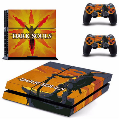 Igra Dark Souls PS4 naljepnica normalne kože za DualShock PlayStation 4 konzolu i 2 kontrolera PS4 naljepnica debele kože vinil