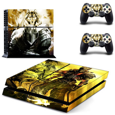 Igra Dark Souls PS4 naljepnica normalne kože za DualShock PlayStation 4 konzolu i 2 kontrolera PS4 naljepnica debele kože vinil