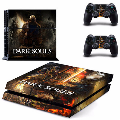 Igra Dark Souls PS4 naljepnica normalne kože za DualShock PlayStation 4 konzolu i 2 kontrolera PS4 naljepnica debele kože vinil