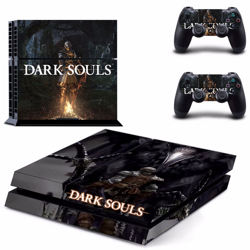 Igra Dark Souls PS4 naljepnica normalne kože za DualShock PlayStation 4 konzolu i 2 kontrolera PS4 naljepnica debele kože vinil