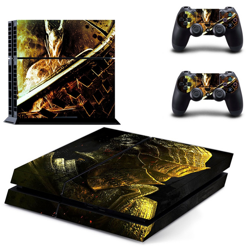 Igra Dark Souls PS4 naljepnica normalne kože za DualShock PlayStation 4 konzolu i 2 kontrolera PS4 naljepnica debele kože vinil