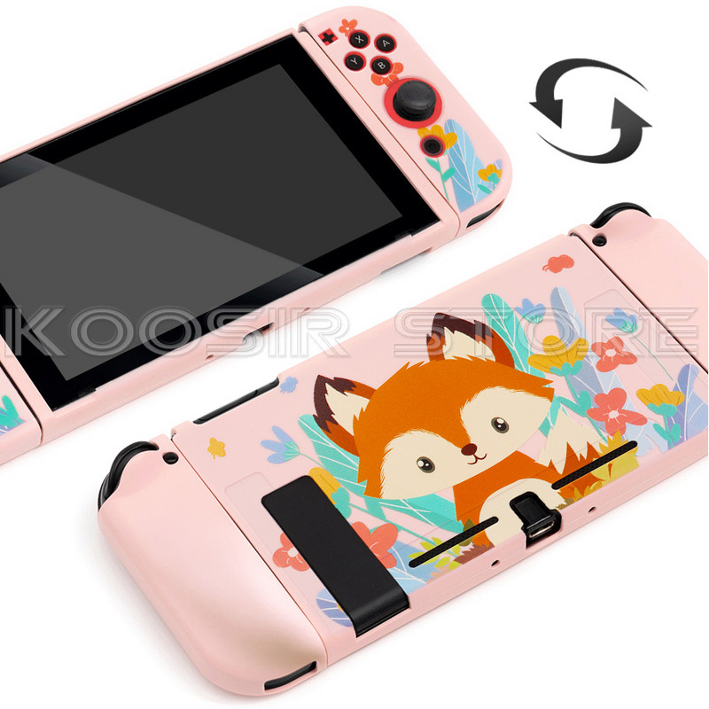 Limitált kiadású Soft Shell tok Nintend Switch konzolhoz NintendoSwitch Protect Cover színes bőr + 4 Joycon szilikon kupak
