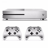 Fém csiszolt bőrű matrica matrica Microsoft Xbox One S konzolhoz és 2 kontroller Xbox One S Skins matricákhoz, vinyl matricák