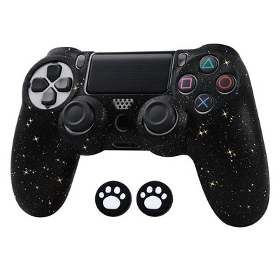 Huse de protecție din silicon moale și strălucitoare Sangle pentru controler de joc PS4 Skin Gamepad Joystick Husă pentru carcasa PLAYSTATION4