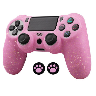 Huse de protecție din silicon moale și strălucitoare Sangle pentru controler de joc PS4 Skin Gamepad Joystick Husă pentru carcasa PLAYSTATION4