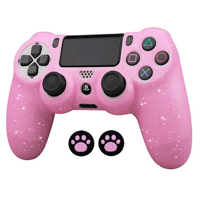 Huse de protecție din silicon moale și strălucitoare Sangle pentru controler de joc PS4 Skin Gamepad Joystick Husă pentru carcasa PLAYSTATION4