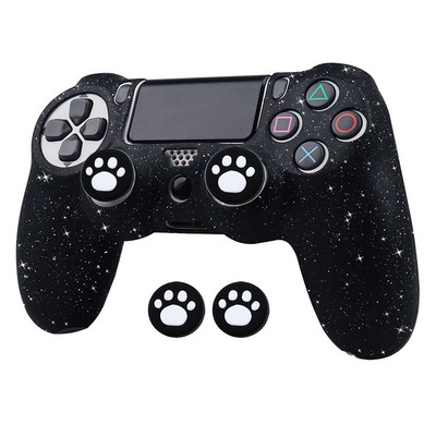 Huse de protecție din silicon moale și strălucitoare Sangle pentru controler de joc PS4 Skin Gamepad Joystick Husă pentru carcasa PLAYSTATION4