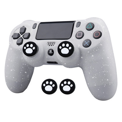 Huse de protecție din silicon moale și strălucitoare Sangle pentru controler de joc PS4 Skin Gamepad Joystick Husă pentru carcasa PLAYSTATION4