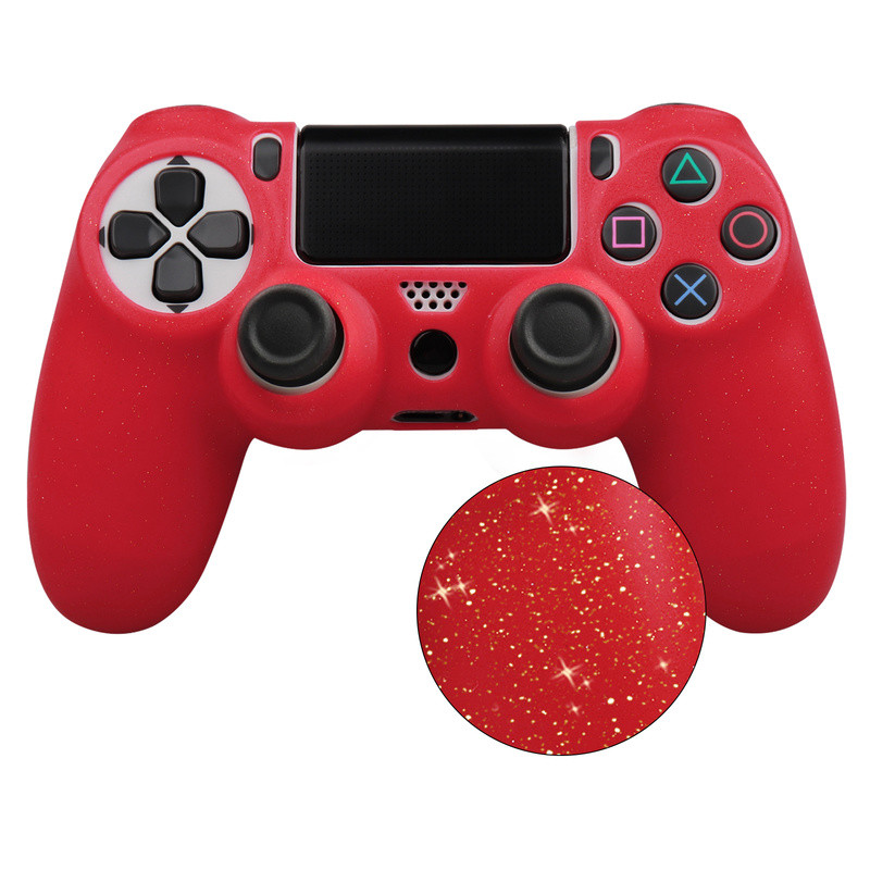 Huse de protecție din silicon moale și strălucitoare Sangle pentru controler de joc PS4 Skin Gamepad Joystick Husă pentru carcasa PLAYSTATION4