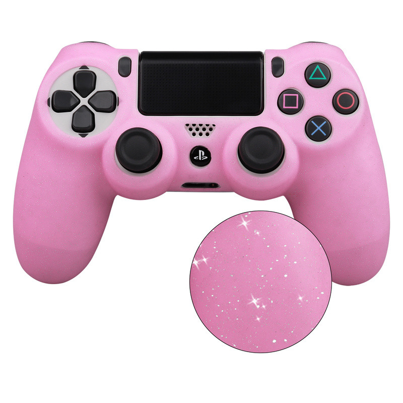 Huse de protecție din silicon moale și strălucitoare Sangle pentru controler de joc PS4 Skin Gamepad Joystick Husă pentru carcasa PLAYSTATION4