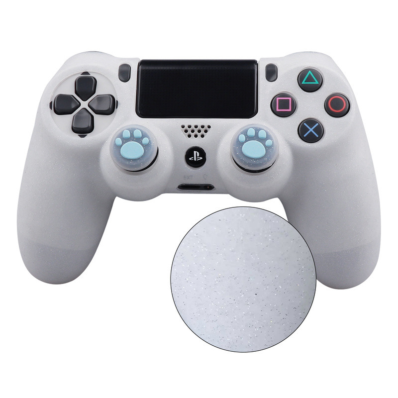 Huse de protecție din silicon moale și strălucitoare Sangle pentru controler de joc PS4 Skin Gamepad Joystick Husă pentru carcasa PLAYSTATION4