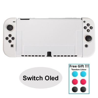 Razdvojena ružičasta šarena torbica za Nintendo Switch Oled konzolu NS Joy Con Controller Shell Mekana silikonska zaštitna navlaka Dodaci