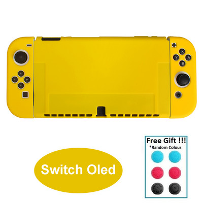 Razdvojena ružičasta šarena torbica za Nintendo Switch Oled konzolu NS Joy Con Controller Shell Mekana silikonska zaštitna navlaka Dodaci