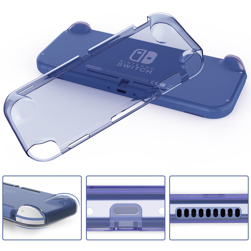 HEYSTOP Συμβατό με θήκη μεταφοράς Switch Lite, θήκη Switch Lite με προστατευτική θήκη μαλακής TPU Παιχνίδια Κάρτα 6 Καπέλα λαβής αντίχειρα