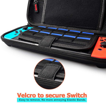 Преносим NS калъф за носене, съвместим с Nintendo Switch OLED кутия за чанта за съхранение, твърд капак за аксесоари за касети за игри Joycon