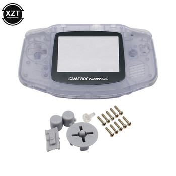 Цветна обвивка на корпуса за Nintendo Gameboy GBA Shell Твърд калъф със смяна на лещи на екрана за корпус на конзолата Gameboy Advance