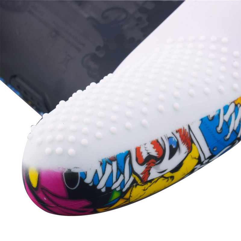 IVYUEEN Husă de piele din silicon anti-alunecare pentru Nintendo Switch NS Pro Carcasă de protecție Capace Stick analogice pentru Nintendo Switch