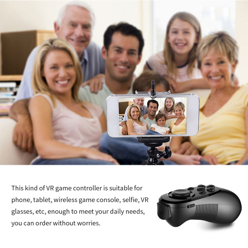 E-knjiga Gamepad Bežična Bluetooth-kompatibilna ručka za igre Selfie miš Daljinski upravljač Prijenosni tablet PC Računalni kontroler