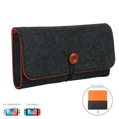 Cartelă de joc portabilă Geanta de depozitare pentru gazdă Husă de protecție de călătorie Husă de transport Husă de protecție pentru Nintendo Switch OLED NS