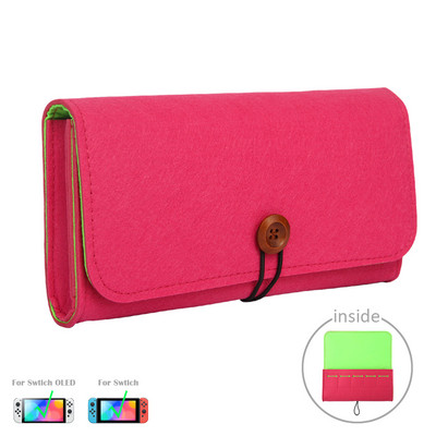 Cartelă de joc portabilă Geanta de depozitare pentru gazdă Husă de protecție de călătorie Husă de transport Husă de protecție pentru Nintendo Switch OLED NS