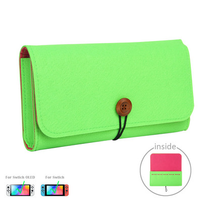 Cartelă de joc portabilă Geanta de depozitare pentru gazdă Husă de protecție de călătorie Husă de transport Husă de protecție pentru Nintendo Switch OLED NS