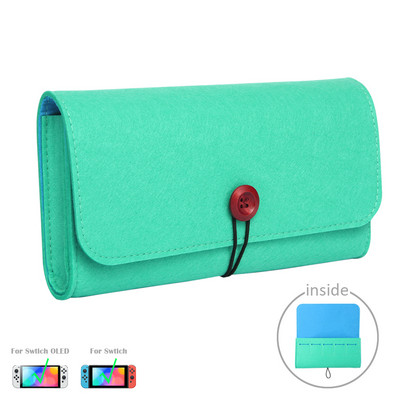 Cartelă de joc portabilă Geanta de depozitare pentru gazdă Husă de protecție de călătorie Husă de transport Husă de protecție pentru Nintendo Switch OLED NS