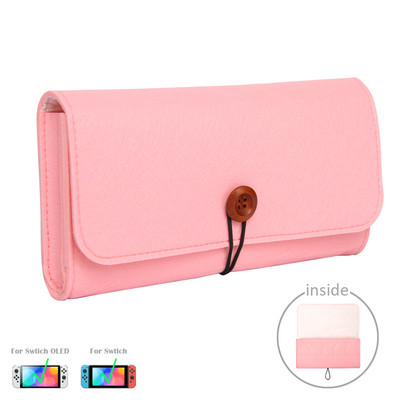 Cartelă de joc portabilă Geanta de depozitare pentru gazdă Husă de protecție de călătorie Husă de transport Husă de protecție pentru Nintendo Switch OLED NS