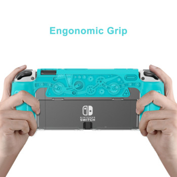 Για Nintendo Switch Θήκη TPU Grip Προστατευτικό κέλυφος Αντικραδασμικό κάλυμμα Armor πίσω για διακόπτη nintendo Θήκη Oled ανθεκτικό στη σκόνη