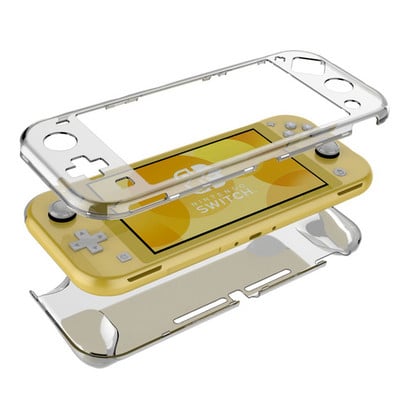 Hard PC, transparent, anti-șoc, capac despărțit, model Cat-Pad, husă de protecție Joycon pentru accesorii pentru carcasă de consolă Nintendo Switch Lite