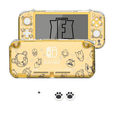 Hard PC, transparent, anti-șoc, capac despărțit, model Cat-Pad, husă de protecție Joycon pentru accesorii pentru carcasă de consolă Nintendo Switch Lite