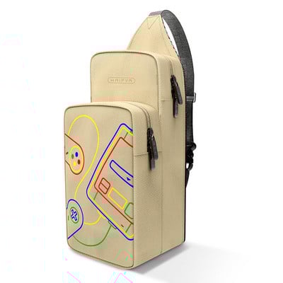 Geantă de depozitare pentru umăr pentru Nintendo Switch, mâner portabil, husă de transport de călătorie, geantă impermeabilă pentru piept, de capacitate mare, accesorii pentru jocuri