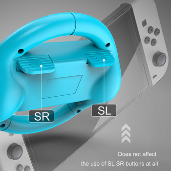 ABS SL & SR Аксесоари за състезателни игри Превключвател Joy Con Controller Grip Държач за контролер на волана за Nintendo Switch Oled