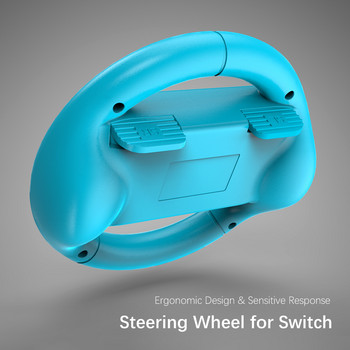 ABS SL & SR Racing Games Αξεσουάρ Διακόπτης Joy Con Χειριστήριο λαβή χειριστηρίου τιμονιού για Nintendo Switch Oled