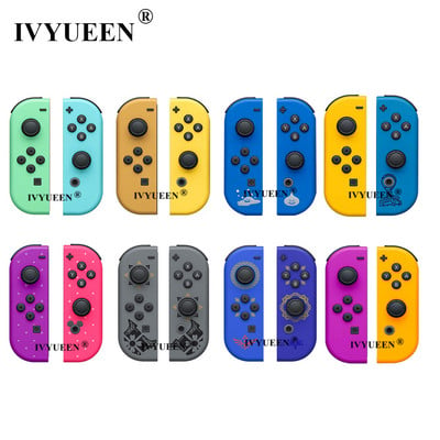 IVYUEEN priekš Nintendo Switch NS/OLED JoyCon Joy Con kontroliera nomaiņas korpusa korpusa korpusa zobena krustojuma vāks ar pogām