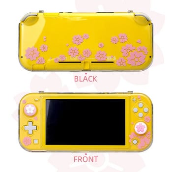 DATA FROG Προστατευτική διαφανής θήκη για Nintendo Switch Lite Cover Cute Clear Case Hard Shell for Nintendo Switch