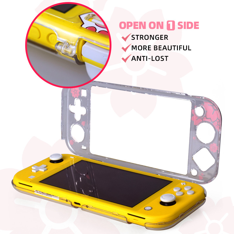 DATA FROG Zaštitna prozirna torbica za Nintendo Switch Lite Cover Slatka prozirna torbica Hard Shell za Nintendo Switch Dodaci