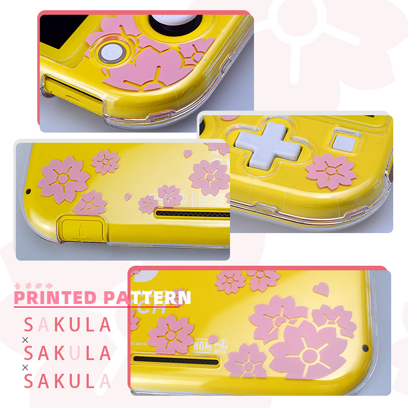 DATA FROG Zaštitna prozirna torbica za Nintendo Switch Lite Cover Slatka prozirna torbica Hard Shell za Nintendo Switch Dodaci