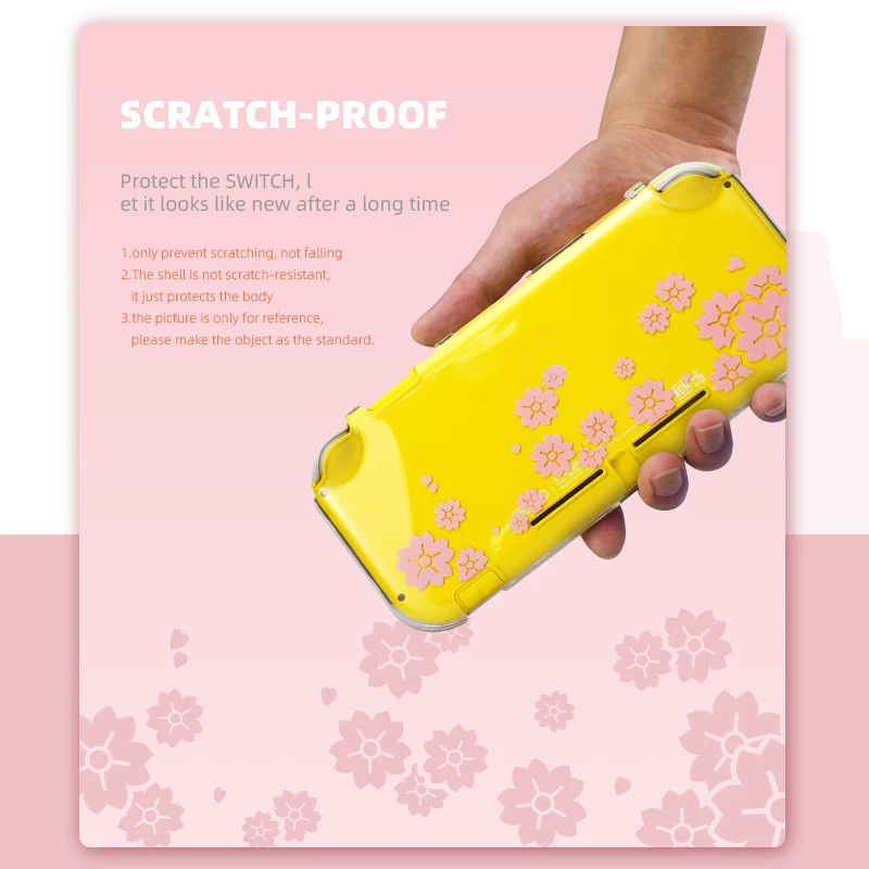 DATA FROG Zaštitna prozirna torbica za Nintendo Switch Lite Cover Slatka prozirna torbica Hard Shell za Nintendo Switch Dodaci