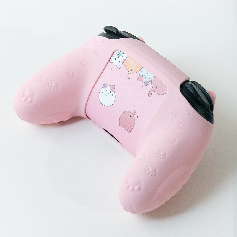 Cute Cat Paw Silicone Soft Shell Gamepad Skin για Nintendo Switch Pro NS Θήκη χειριστηρίου παιχνιδιών Thumb Stick Grip Cap κάλυμμα