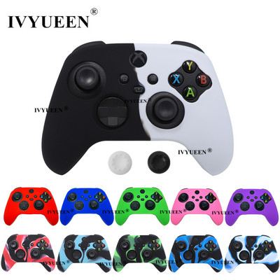 IVYUEEN για XBox Series XS Controller Rubber Gel Silicone Case Προστατευτικό κάλυμμα δέρματος με λαβές Joystick Αναλογικό κάλυμμα Thumb Stick