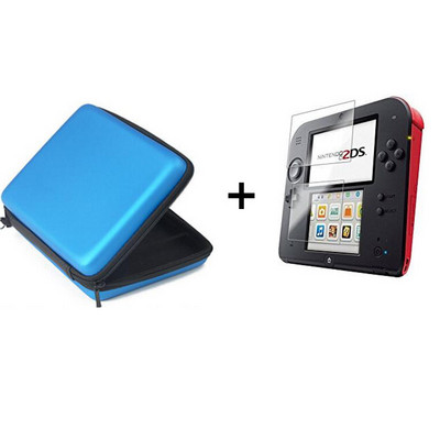 EVA Protector Hard Travel Carry Case vāciņš Soma Caurule Touch Seal Film Ekrāna aizsargs Silikona futrālis Nintendo Nintend 2DS