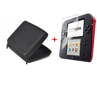 EVA Protector Hard Travel Carry Case vāciņš Soma Caurule Touch Seal Film Ekrāna aizsargs Silikona futrālis Nintendo Nintend 2DS
