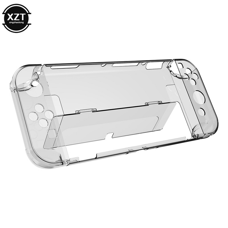 Kristalno prozirna školjka konzole za Nintendo Switch OLED zaštitna preklopna torbica Kristalno prozirna navlaka Zaštita protiv pada otporna na udarce