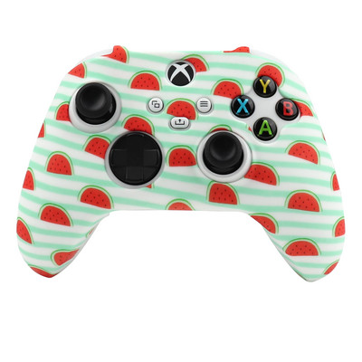 Fruit Soft védőtok Xbox Series S/X Controller Skin Szilikon Gamepad Joystick Cover XSX Videojáték-tartozékokhoz
