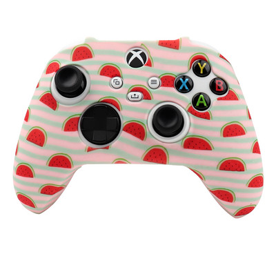 Fruit Soft védőtok Xbox Series S/X Controller Skin Szilikon Gamepad Joystick Cover XSX Videojáték-tartozékokhoz