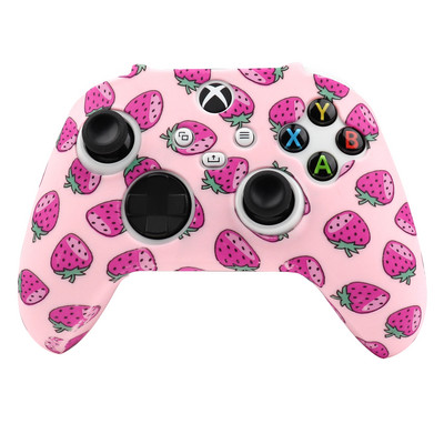 Fruit Soft védőtok Xbox Series S/X Controller Skin Szilikon Gamepad Joystick Cover XSX Videojáték-tartozékokhoz