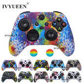 IVYUEEN mekana silikonska torbica za Xbox Series X/S kontroler Zaštitna koža Gamepad Gumena koža Ručka za palac Joystick Cover Shell